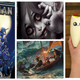 Promotional images from Talisman: Kingdom Hearts Edition, Hako Onna, Throw Throw Burrito, and Dungeons & Dragons: Ghosts of Saltmarsh.